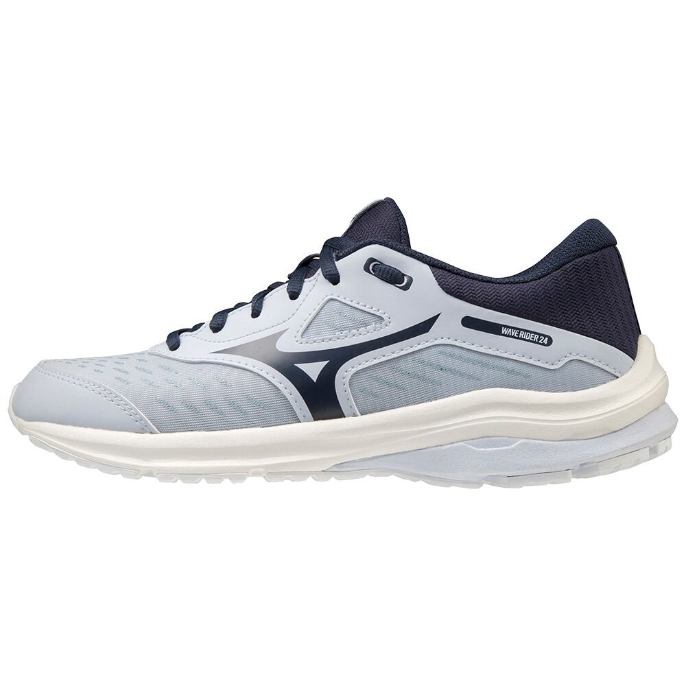 Mizuno Wave Rider 24 Löparskor Dam Indigo Vita | 928135TAM