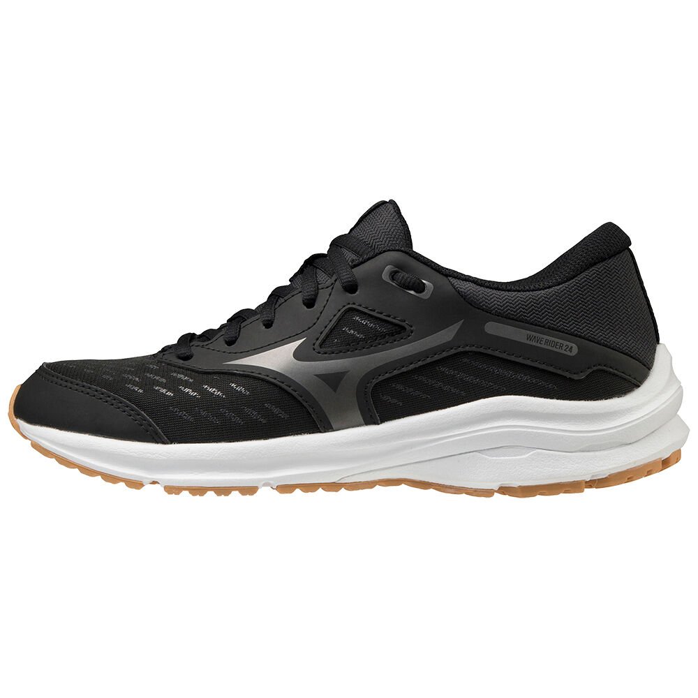 Mizuno Wave Rider 24 Löparskor Dam Svarta Grå | 823740XGW