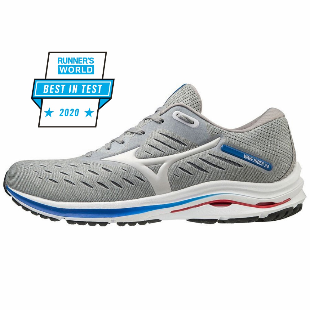 Mizuno Wave Rider 24 Löparskor Herr Grå Blå | 591604CQR