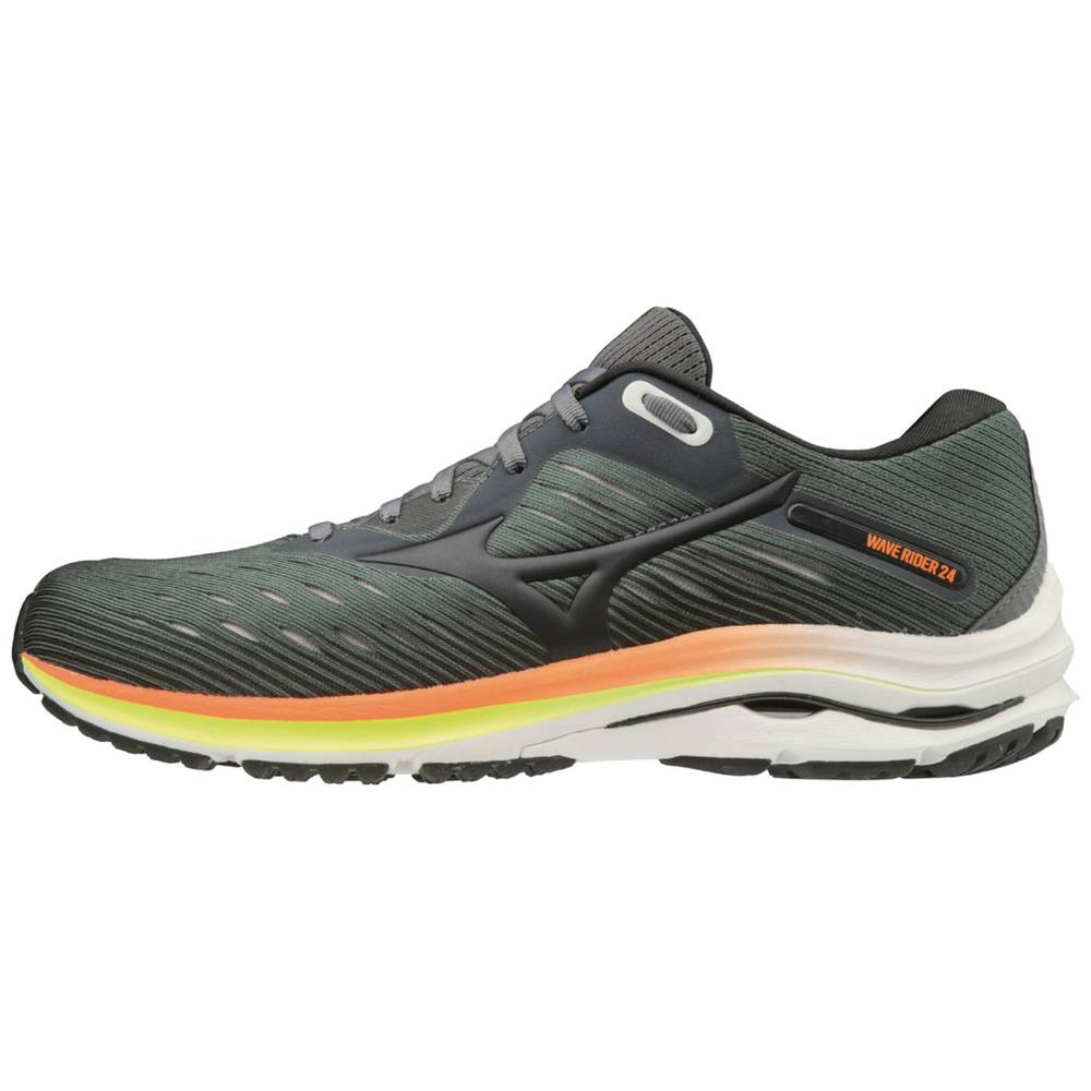 Mizuno Wave Rider 24 Löparskor Herr Mörkgröna | 567294ICU