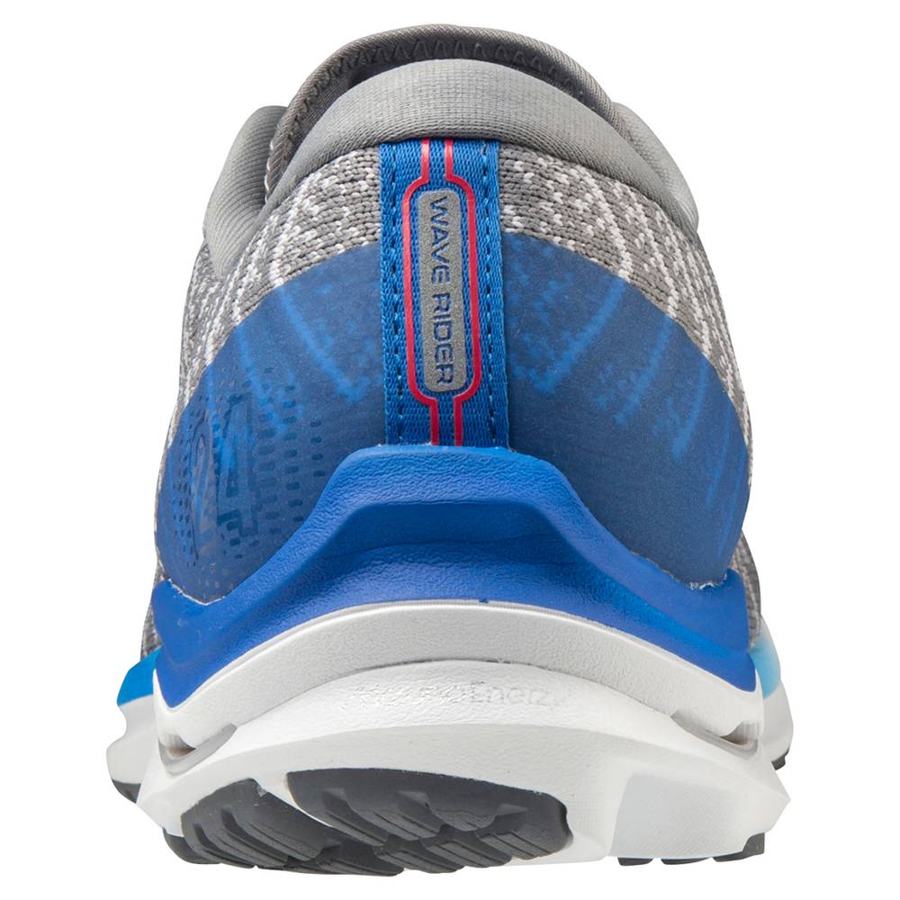 Mizuno Wave Rider 24 WAVEKNIT Löparskor Herr Grå Vita | 243091USP