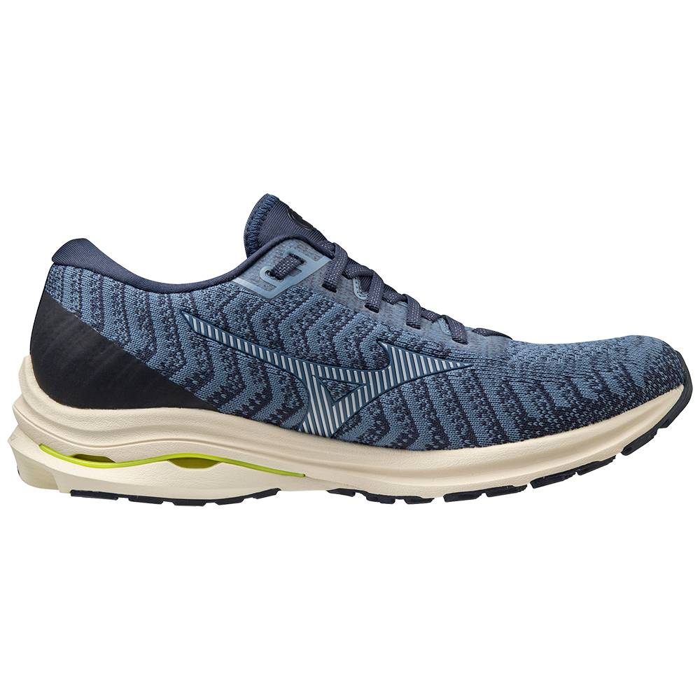 Mizuno Wave Rider 24 WAVEKNIT Löparskor Herr Ljusblå | 931025VPC