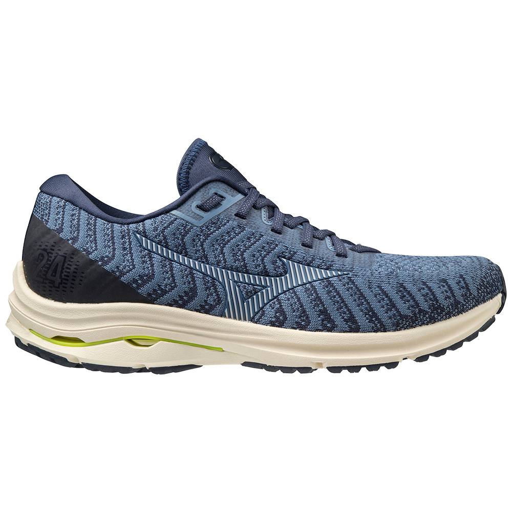 Mizuno Wave Rider 24 WAVEKNIT Löparskor Herr Ljusblå | 931025VPC