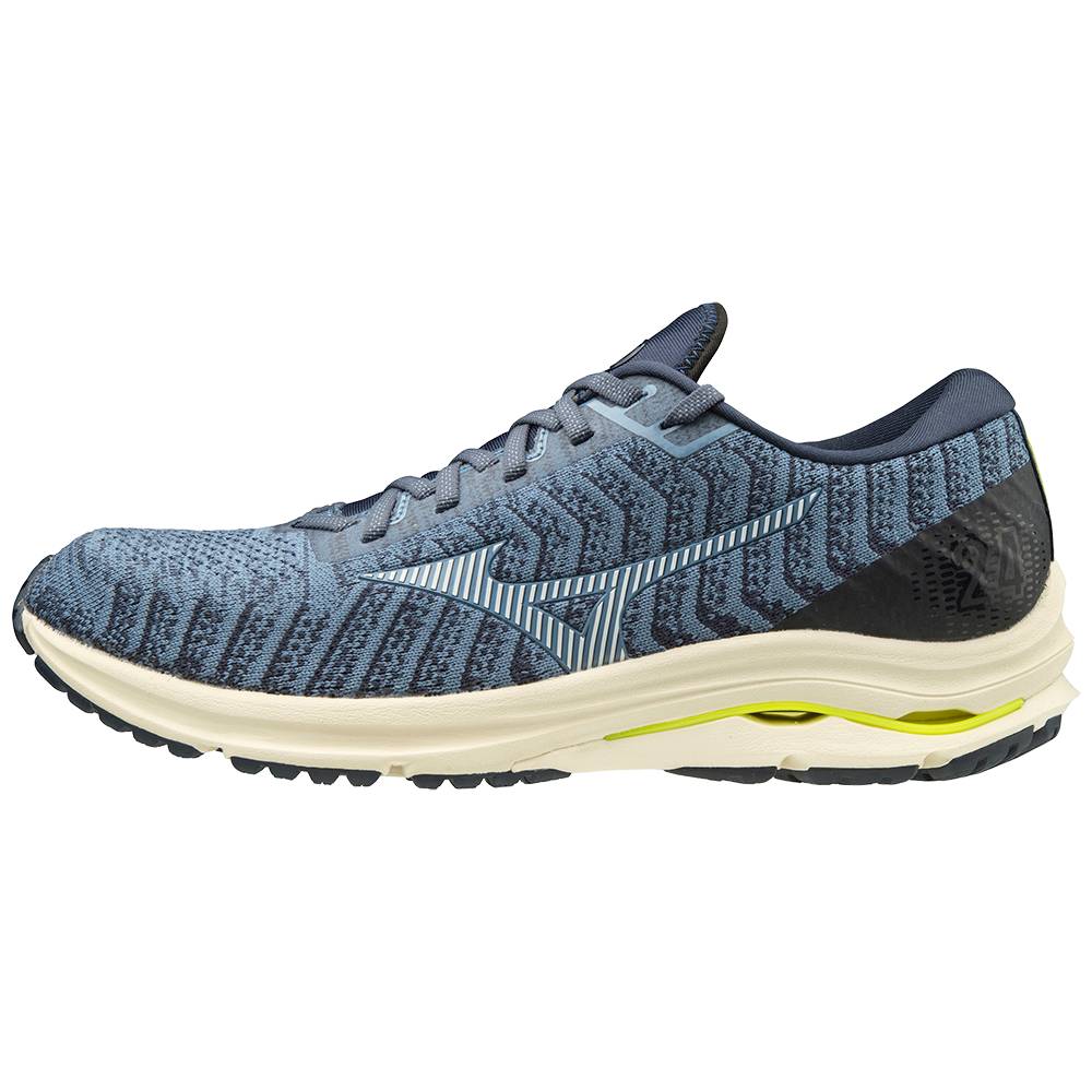 Mizuno Wave Rider 24 WAVEKNIT Löparskor Herr Ljusblå | 931025VPC