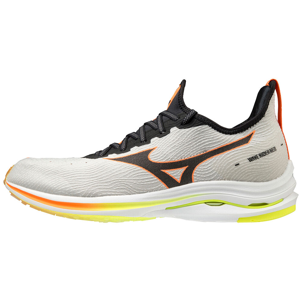 Mizuno Wave Rider Neo Löparskor Herr Vita Svarta Orange | 608745RKI