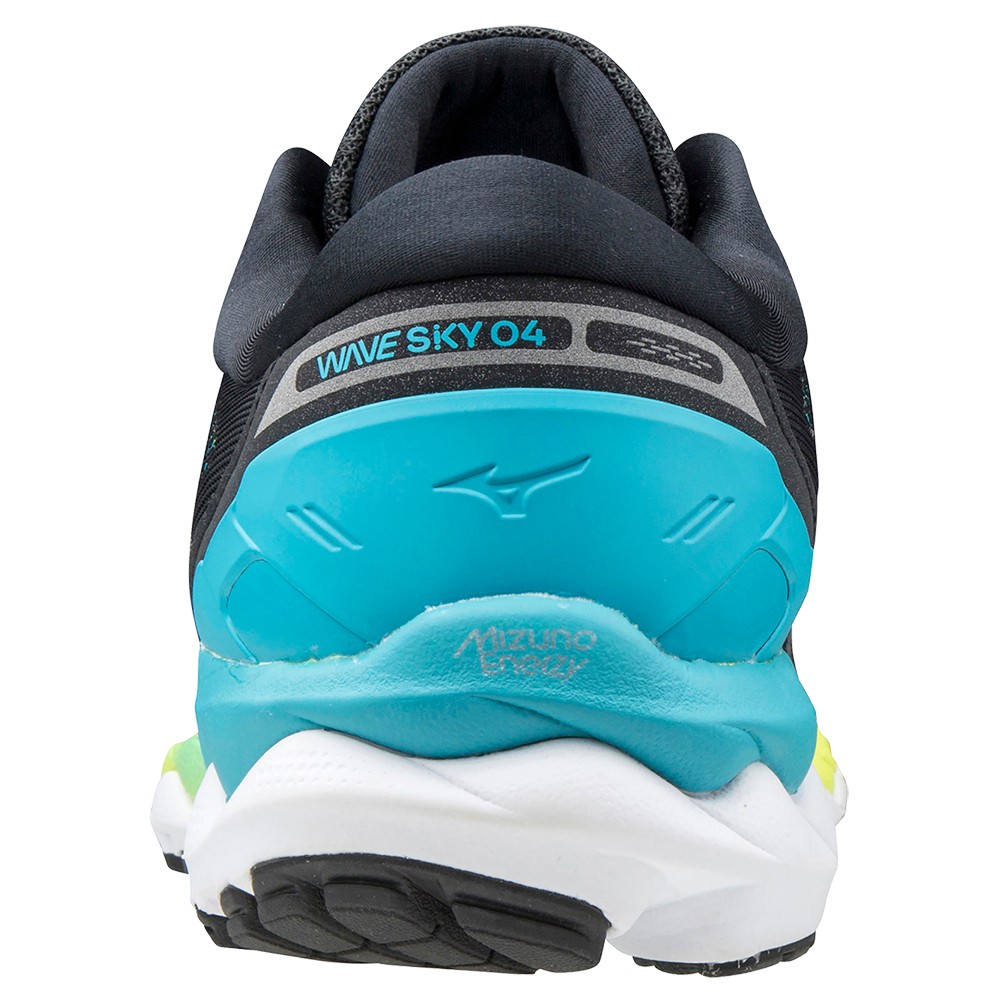 Mizuno Wave Sky 4 Löparskor Dam Svarta Blå | 679053FOX