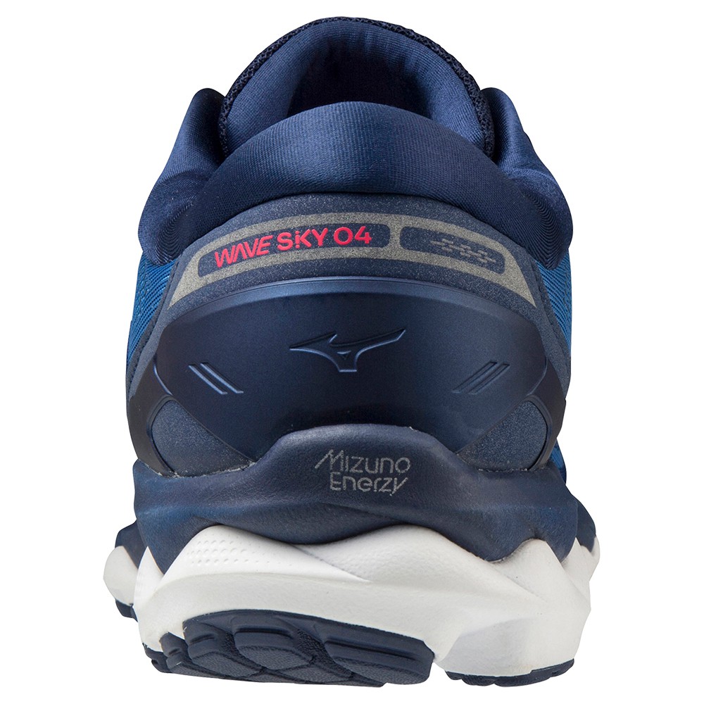 Mizuno Wave Sky 4 Löparskor Herr Blå Rosa | 532791BOX