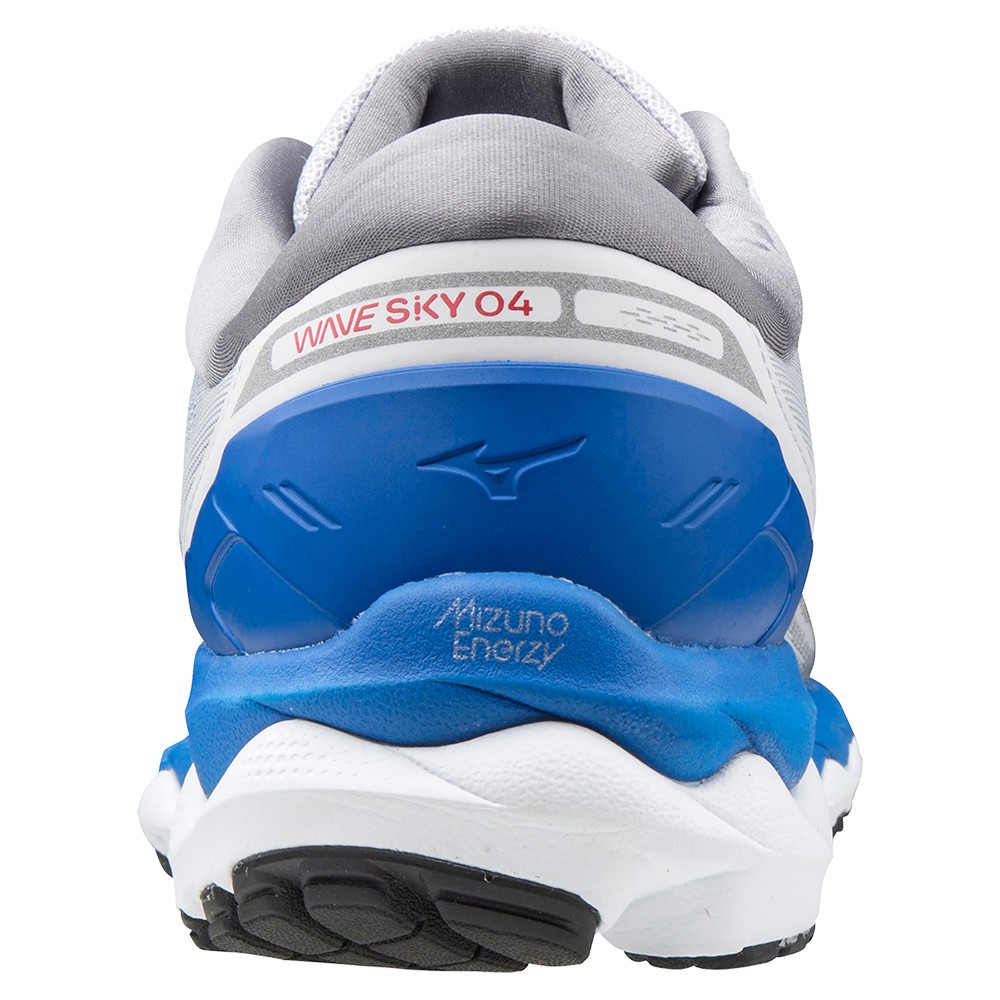 Mizuno Wave Sky 4 Löparskor Herr Grå Blå | 217863RXT