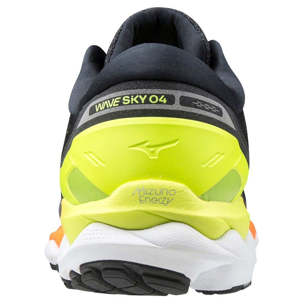 Mizuno Wave Sky 4 Löparskor Herr Grå Gula | 493586FVG