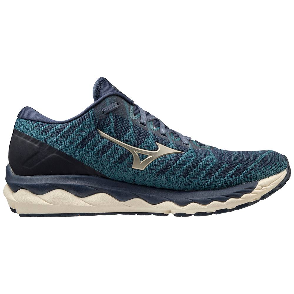 Mizuno Wave Sky 4 WAVEKNIT Löparskor Herr Indigo | 257069FRE