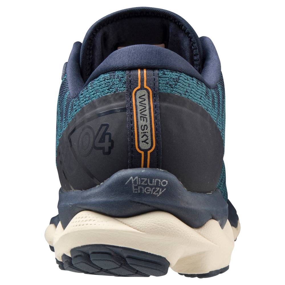 Mizuno Wave Sky 4 WAVEKNIT Löparskor Herr Indigo | 257069FRE