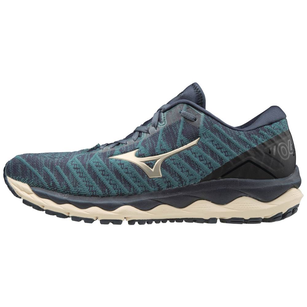 Mizuno Wave Sky 4 WAVEKNIT Löparskor Herr Indigo | 257069FRE