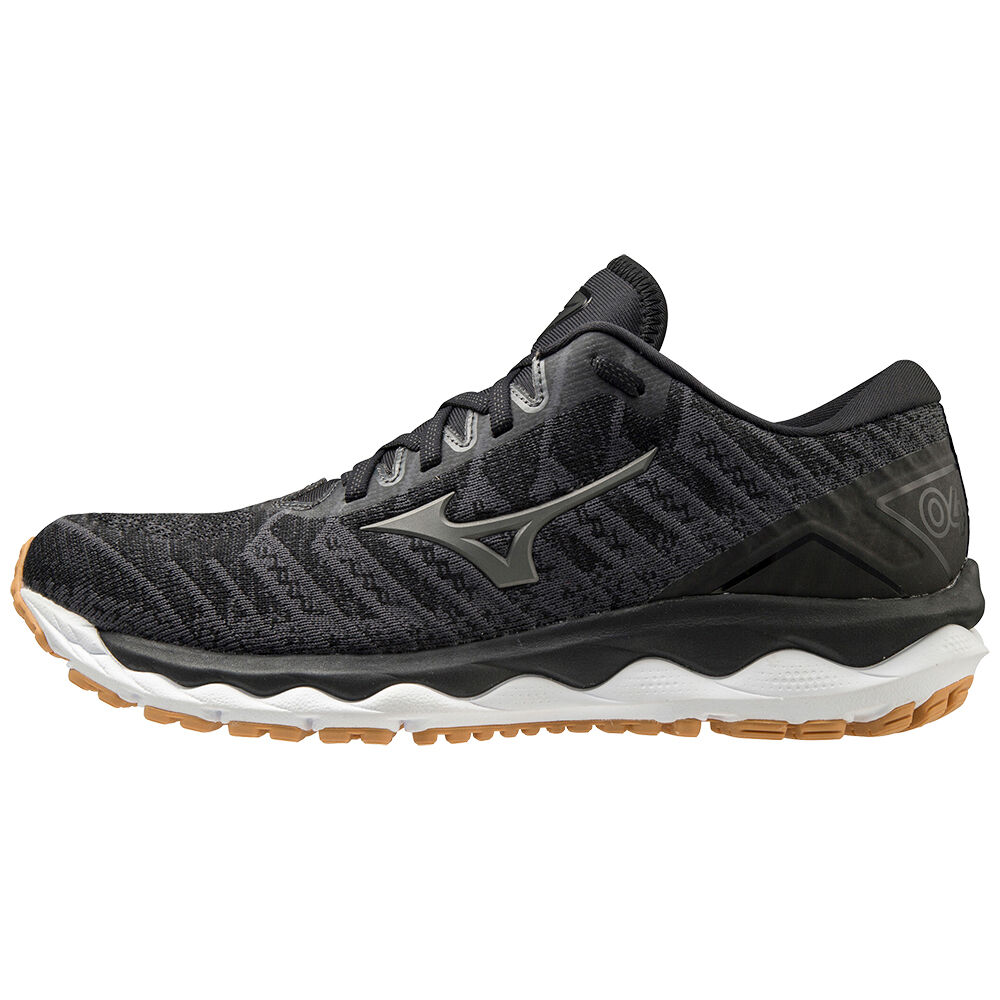 Mizuno Wave Sky 4 WAVEKNIT Löparskor Herr Svarta Mörkgrå | 568297URE