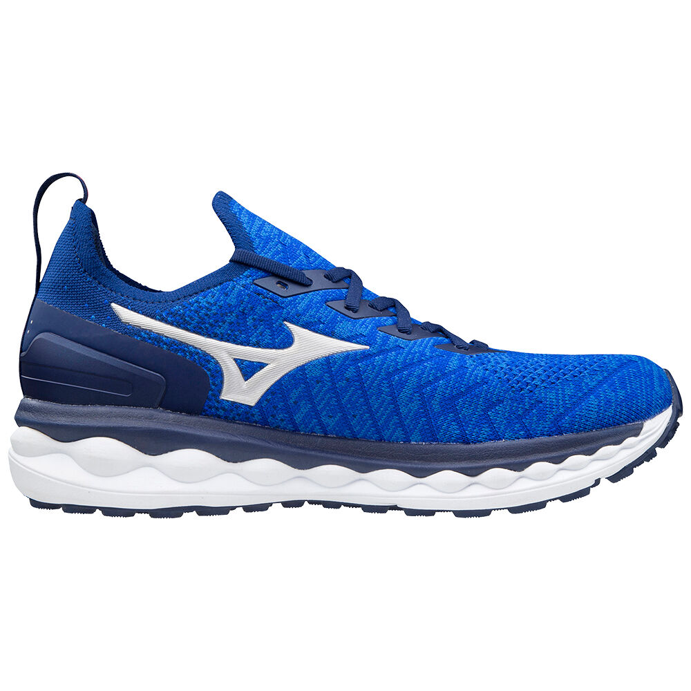 Mizuno Wave Sky Neo Löparskor Herr Blå Silver Rosa | 403872IPA