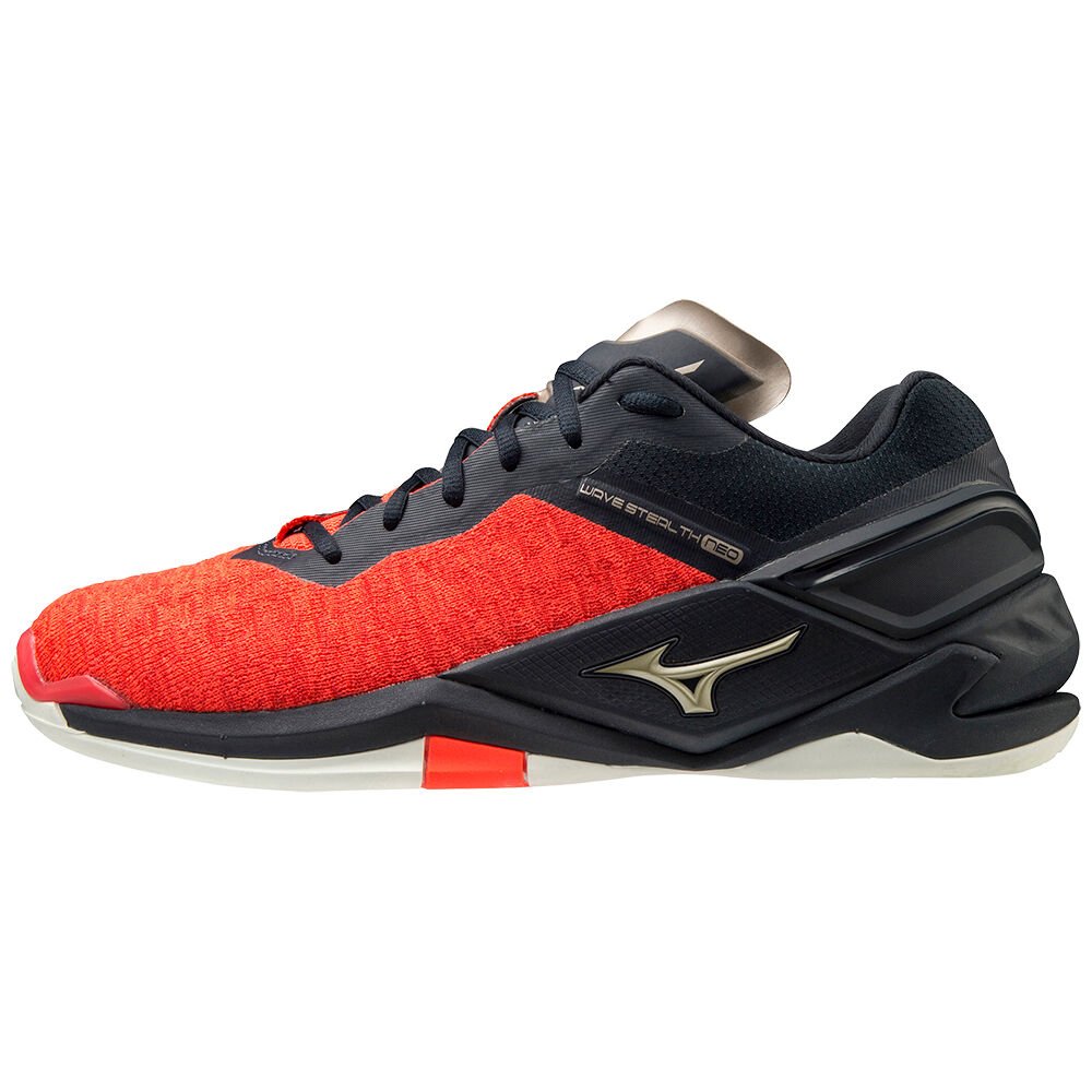 Mizuno Wave Stealth Neo Handbollsskor Dam Svarta Orange Guld | 247635VTJ