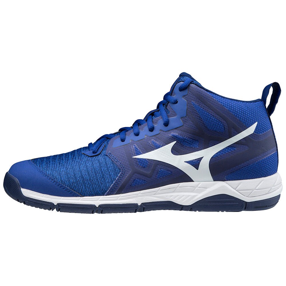 Mizuno Wave Supersonic 2 Mid Volleybollskor Dam Blå Vita Rosa | 537846HIK