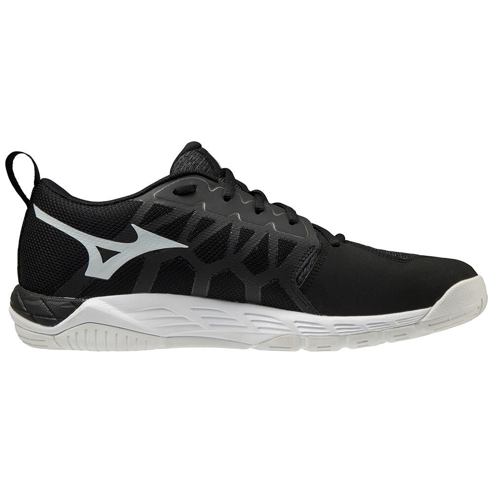 Mizuno Wave Supersonic 2 Volleybollskor Herr Svarta Vita Grå | 719620NZY