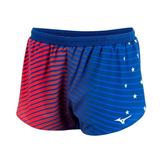 Mizuno 2.5" Patriotic Shorts Dam Marinblå | 072319ASW