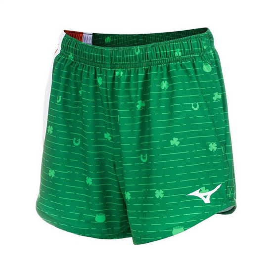 Mizuno 5" Printable Shorts Dam Gröna | 486075ONC