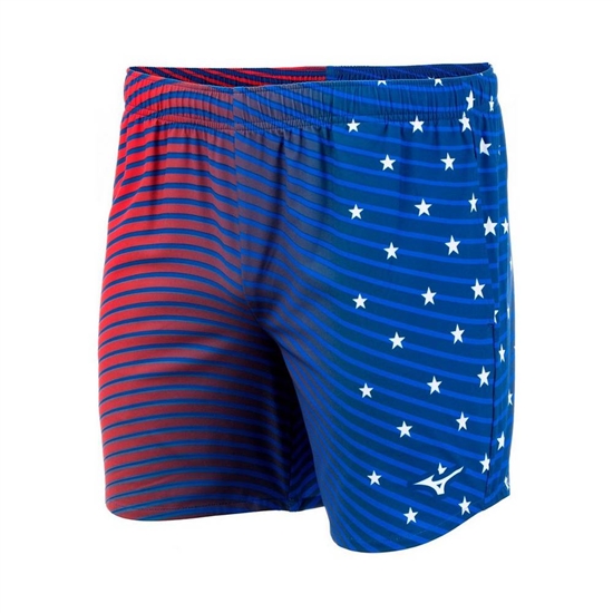 Mizuno 5" Printable Shorts Dam Marinblå | 156078WPD