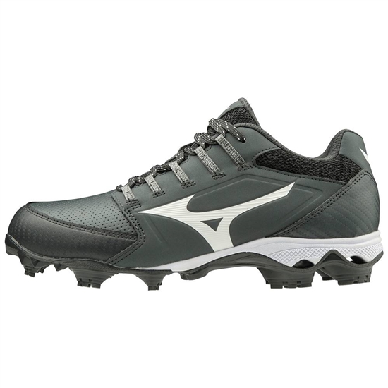 Mizuno 9-Spike Advanced Finch Elite 4 TPU Molded Baseball Skor Dam Grå Vita | 621983SPH