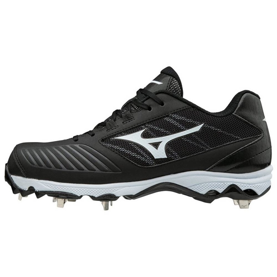 Mizuno 9-Spike Advanced Sweep 4 Low Metal Baseball Skor Dam Svarta Vita | 253149ILD