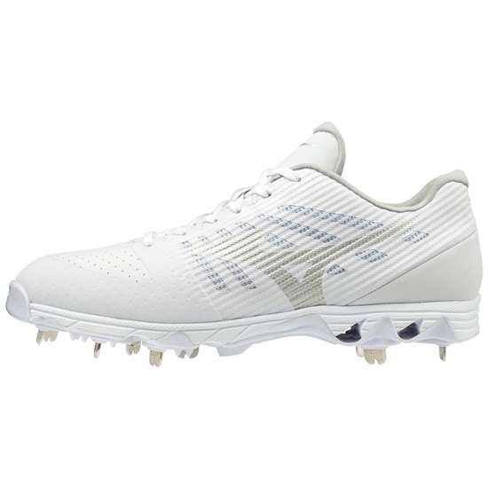 Mizuno 9-Spike Ambition Low Metal Baseball Skor Herr Vita | 154368MCJ