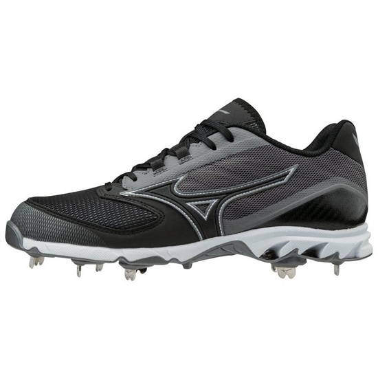 Mizuno 9-Spike Dominant 2 Low Metal Baseball Skor Herr Grå Svarta | 421539QKT