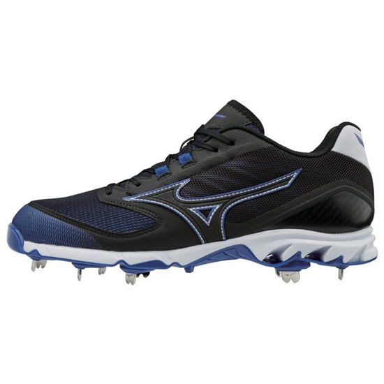 Mizuno 9-Spike Dominant 2 Low Metal Baseball Skor Herr Svarta Kungsblått | 816934UVA