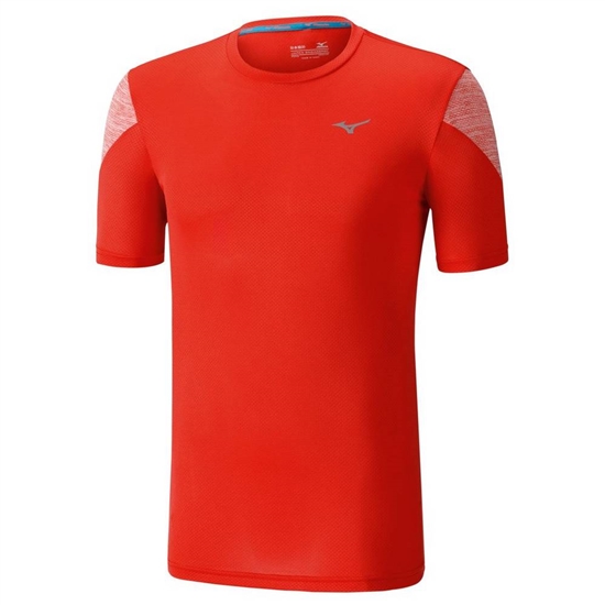 Mizuno ALPHA SHORT SLEEVE 2.0 Löpar T shirts Herr Rosa | 428963FPV