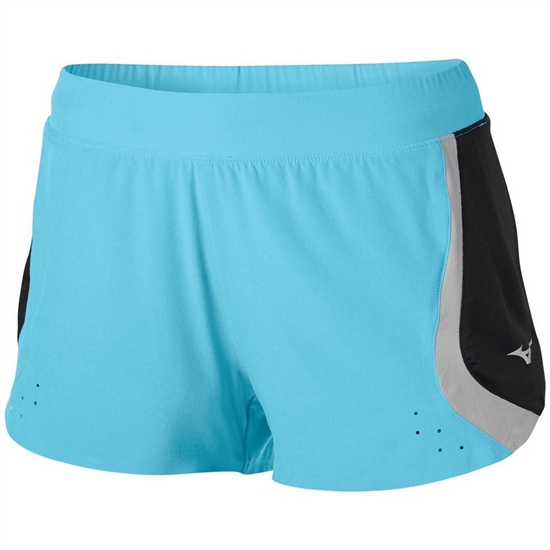 Mizuno Aero 2.5" Shorts Dam Blå Turkos Svarta | 239075EQM