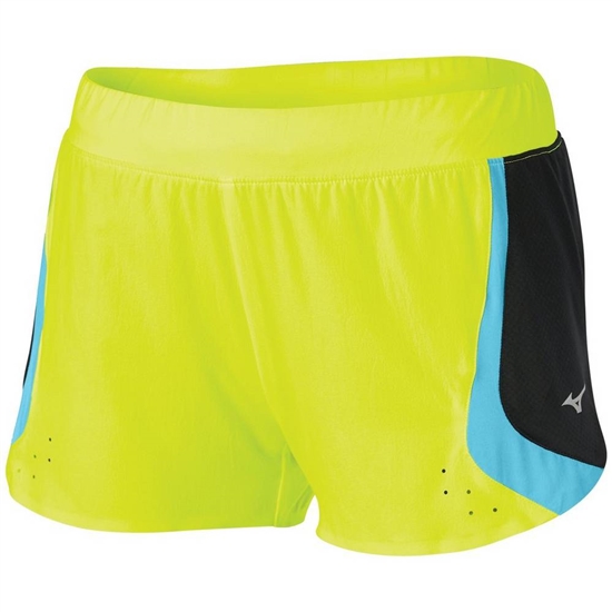 Mizuno Aero 2.5" Shorts Dam Gula Blå Turkos | 175620JAL