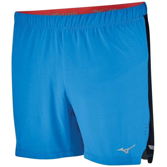 Mizuno Aero 4.5" Löpar Shorts Herr Blå Svarta | 835129ZJD