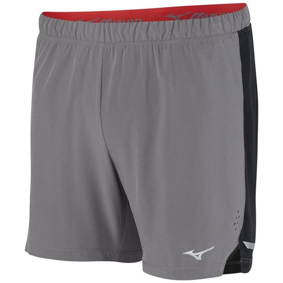 Mizuno Aero 4.5" Löpar Shorts Herr Grå Svarta | 348617VPG