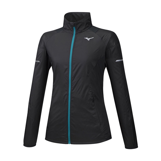 Mizuno Aero WindTop Löpar Jacka Dam Svarta | 791083LAE