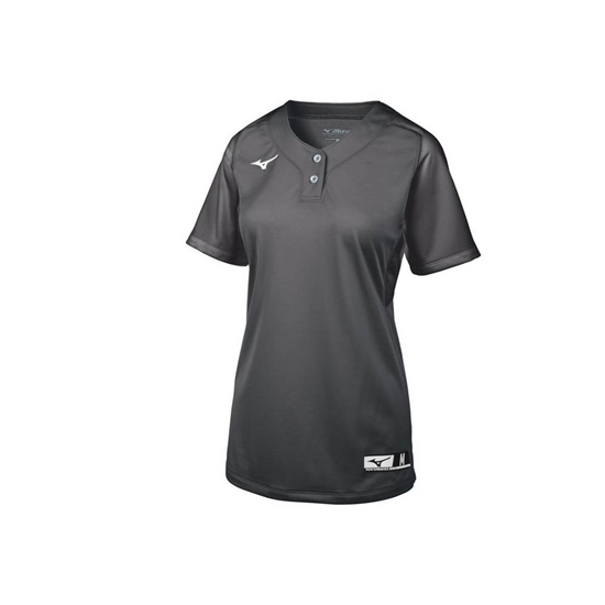 Mizuno Aerolite 2-Button Softball Jersey Dam Grå | 501872MXJ