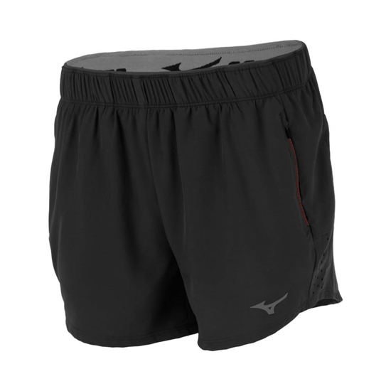 Mizuno Alpha 4" Löpar Shorts Dam Svarta | 827401DUO