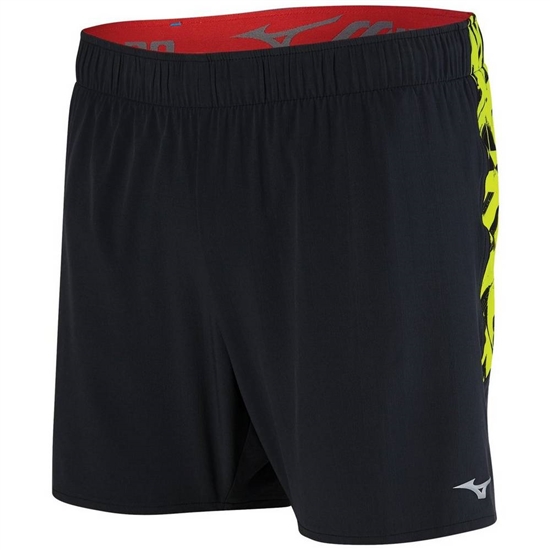 Mizuno Alpha 5.5" Löpar Shorts Herr Svarta Gula | 213095JFI