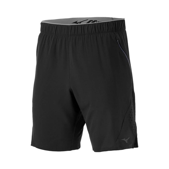 Mizuno Alpha 9" Löpar Shorts Herr Svarta | 517892PZK