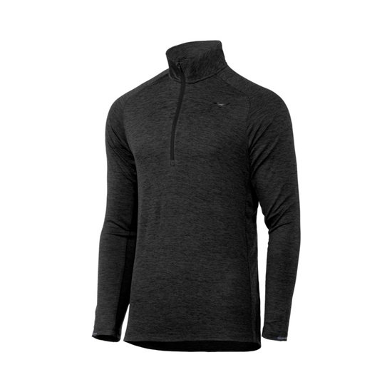 Mizuno Alpha Half Zip Sweatshirt Herr Svarta | 742906OKZ