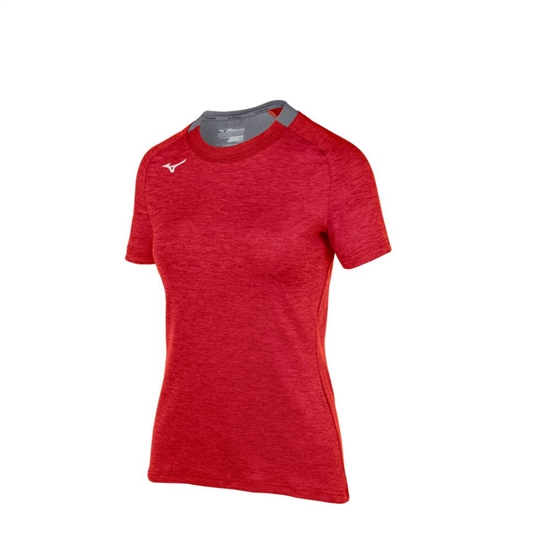 Mizuno Alpha Korta Sleeve T shirts Dam Röda | 647589DOY