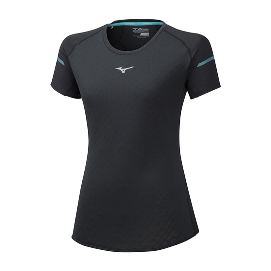 Mizuno Alpha Löpar T shirts Dam Svarta | 263805JEX