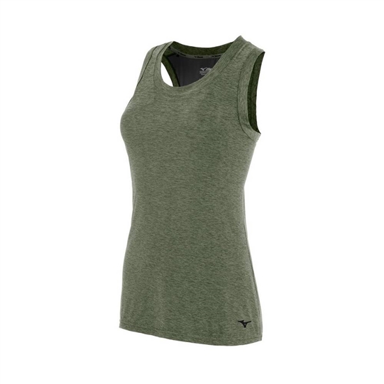 Mizuno Alpha Löpar Tank Tops Dam Gröna | 436817IFS