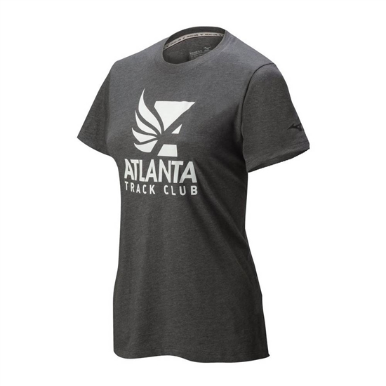 Mizuno Atlanta Track Club 50/50 Löpar T shirts Dam Grå | 408761RQF