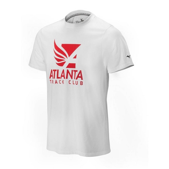 Mizuno Atlanta Track Club 50/50 T shirts Herr Vita | 643250ILQ