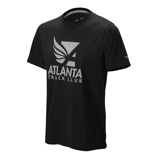 Mizuno Atlanta Track Club 50/50 T shirts Herr Svarta | 783261ONM