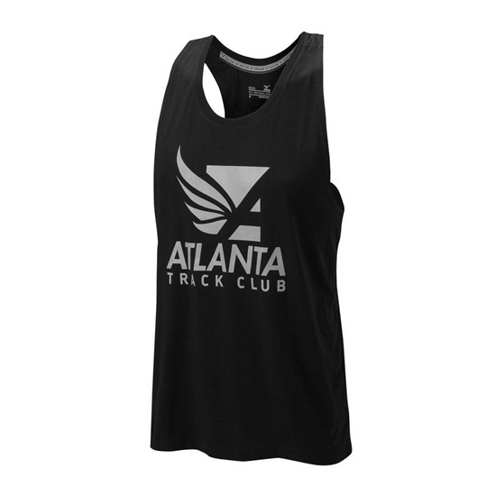 Mizuno Atlanta Track Club 50/50 Tank Tops Herr Svarta | 302654EJQ