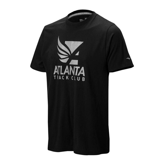 Mizuno Atlanta Track Club Sport T shirts Herr Svarta | 971503EQD