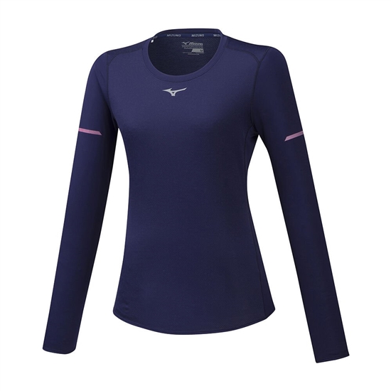 Mizuno BT Mesh LS Löpar T shirts Dam Lila | 280671KPA