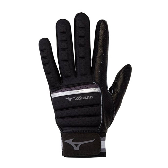 Mizuno B-130 Adult Baseball Batting Handskar Herr Svarta Grå | 684379PAV